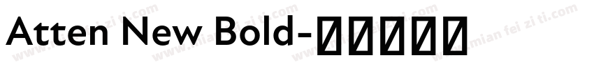 Atten New Bold字体转换
